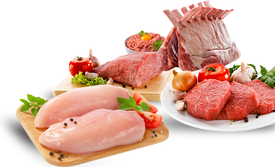 Meat: Beef and Chicken